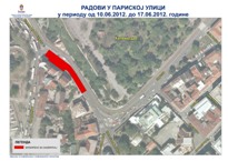 Измена режима саобраћаја у Париској улици