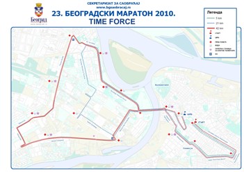Trasa Beogradskog maratona