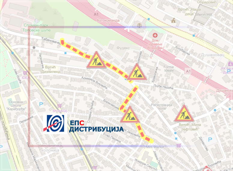                                                      Радови у улицама Рибничка, Борисављевићева, Боже Јанковића и Лимска
                                                     